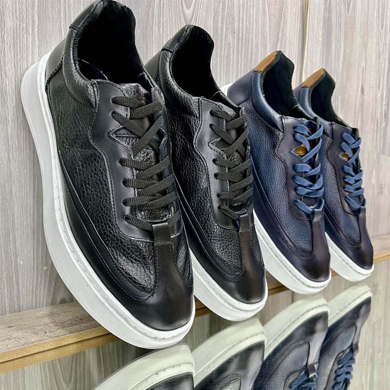 Italy Leather Casual Shoes