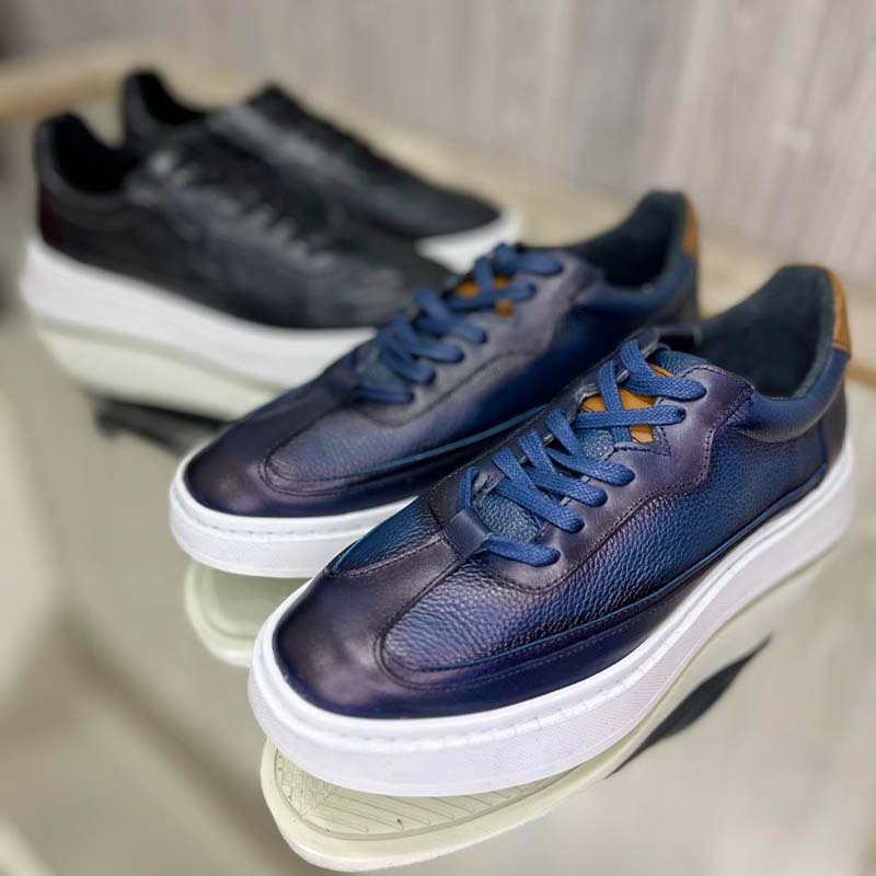 Italy Leather Casual Shoes