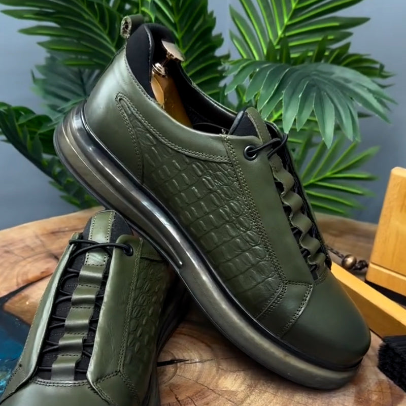 Elastic Lace-Up Shoes