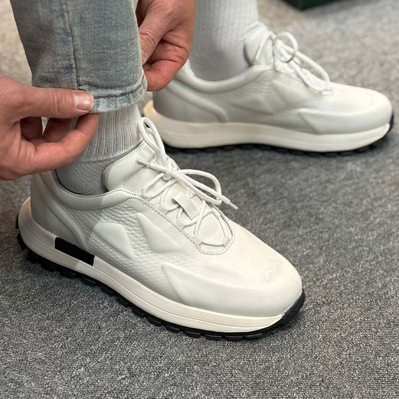 White Breathable Sneakers