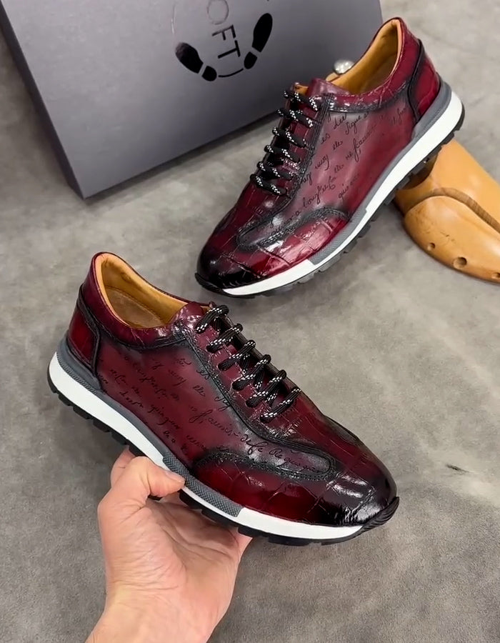 Letter Printed Casual Shoes