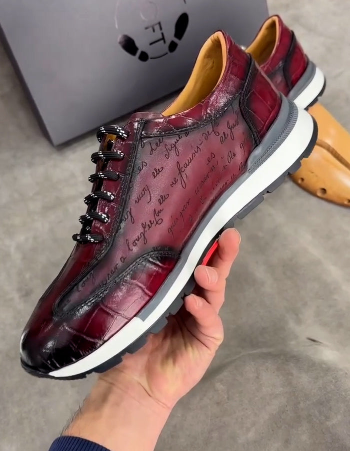 Letter Printed Casual Shoes