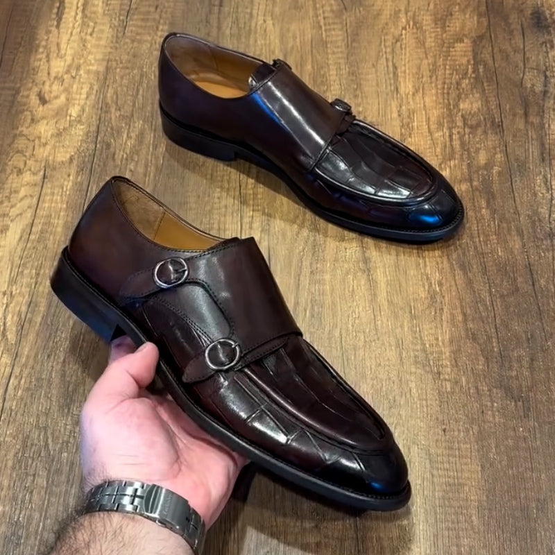 Leather Buckle Shoes
