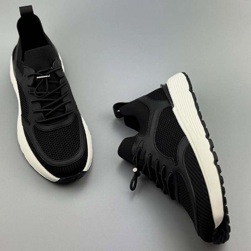 Stretch Lace-Up Sneakers