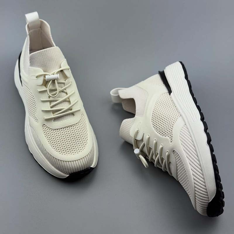 Stretch Lace-Up Sneakers