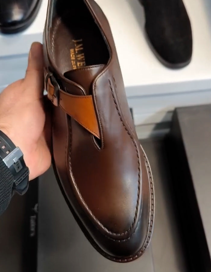 Brown Buckle Shoes