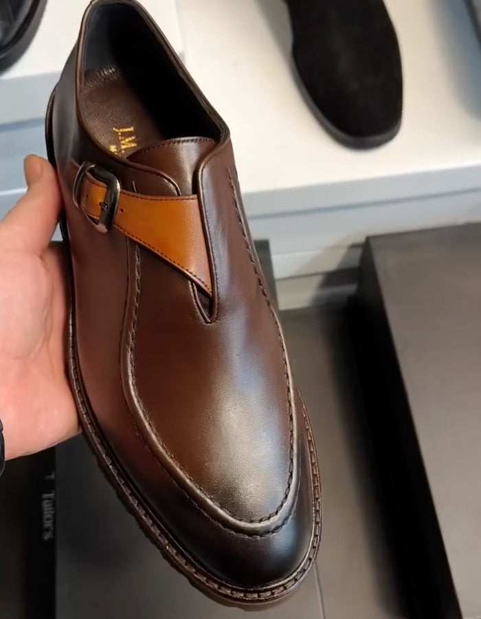 Brown Buckle Shoes