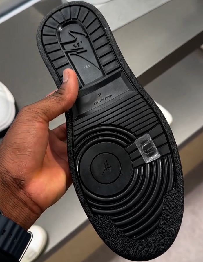 Black Double Zippers Shoes