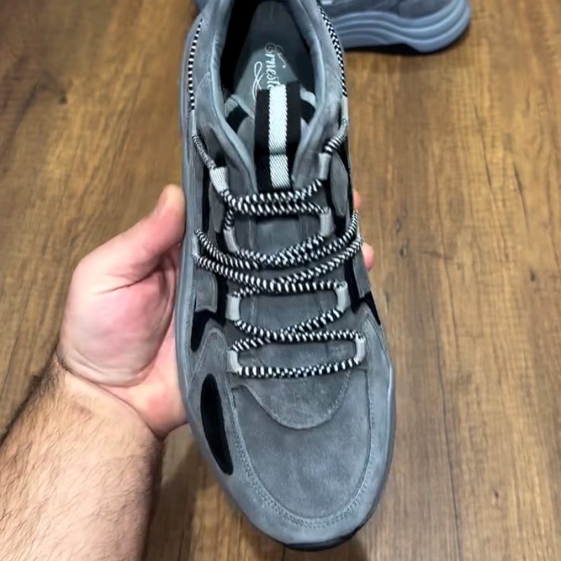 Gray Chunky Sneakers