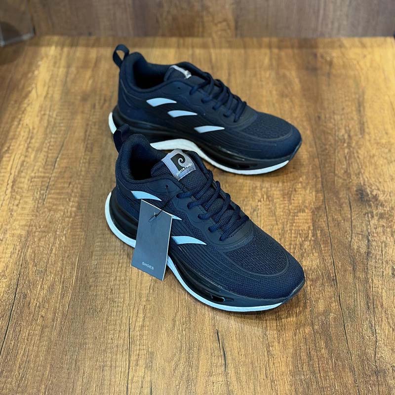 Black Print Mesh Sneakers