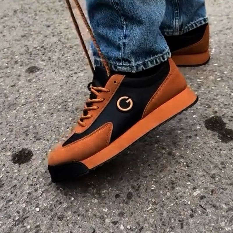 Letter Brown Sneakers