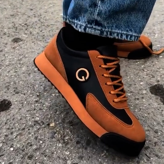 Letter Brown Sneakers