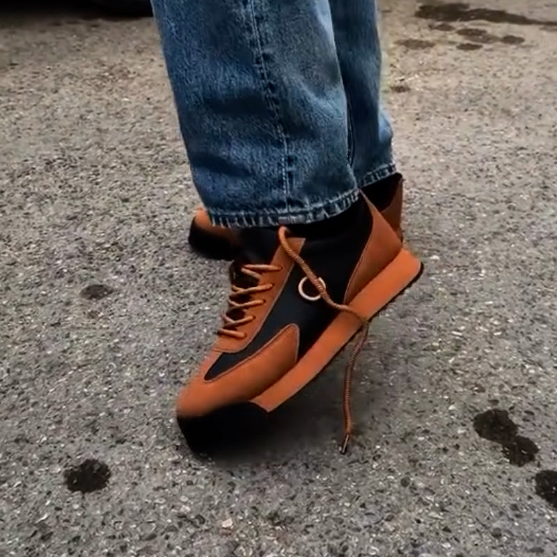 Letter Brown Sneakers