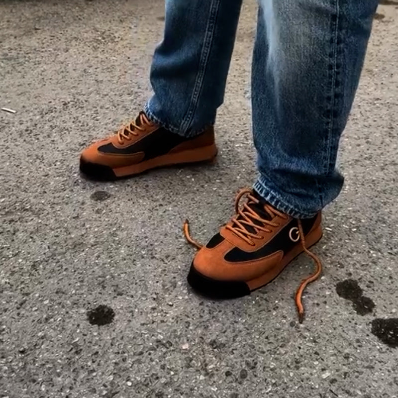 Letter Brown Sneakers