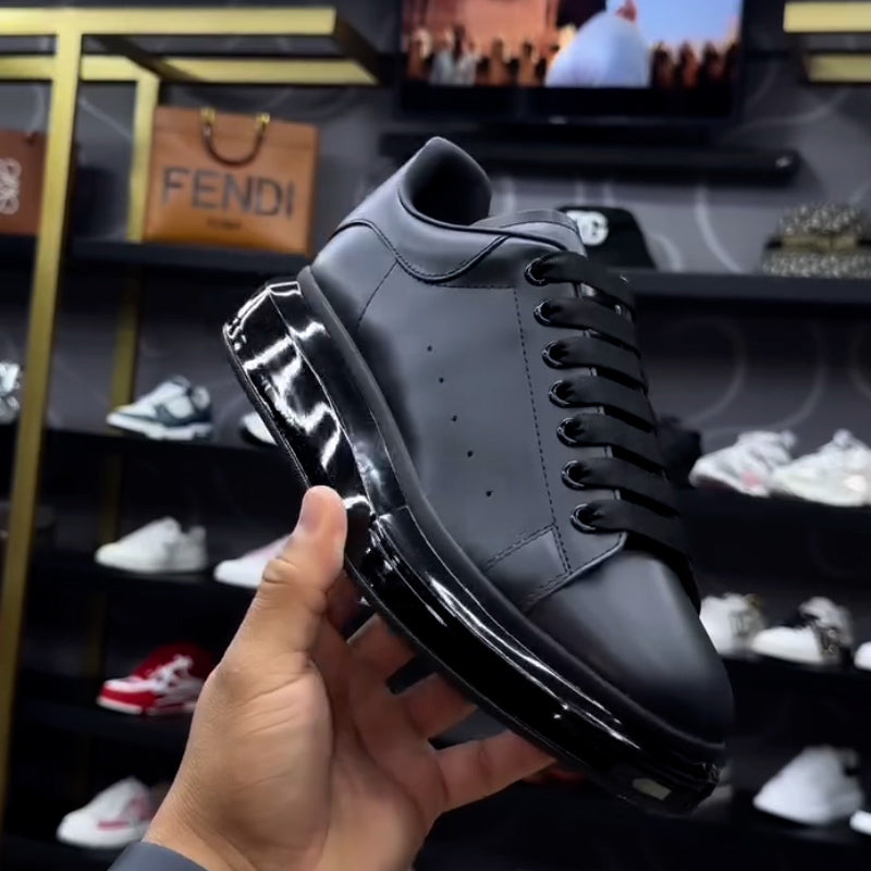 Leather Platform Sneakers