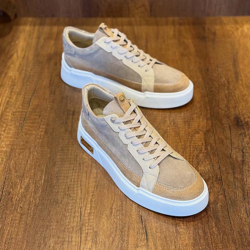 Khaki Casual Flat Shoes