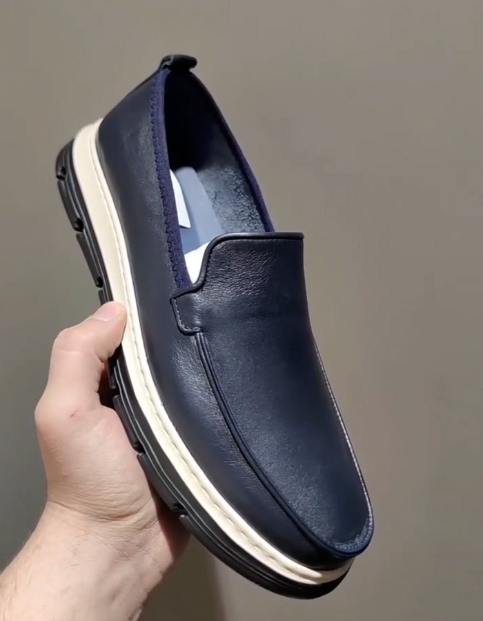 Casual Leather Flat Shoes