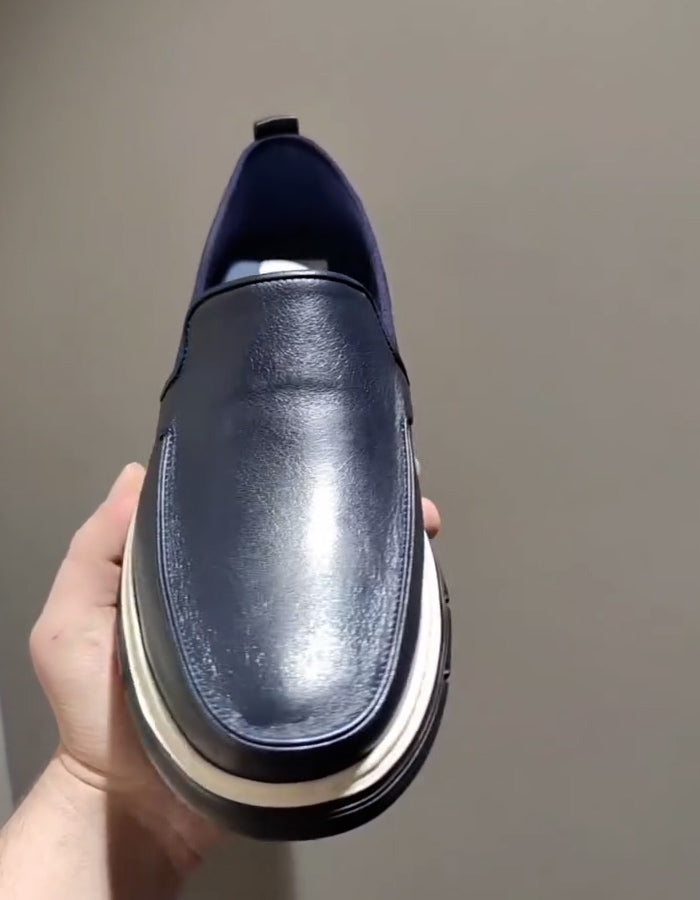 Casual Leather Flat Shoes