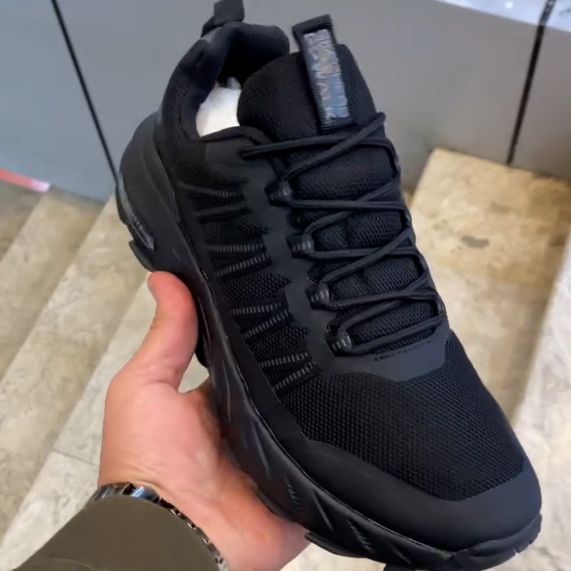 Black Air-Cushion Sneakers