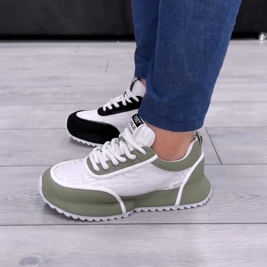 Running Thick-Sole Sneakers