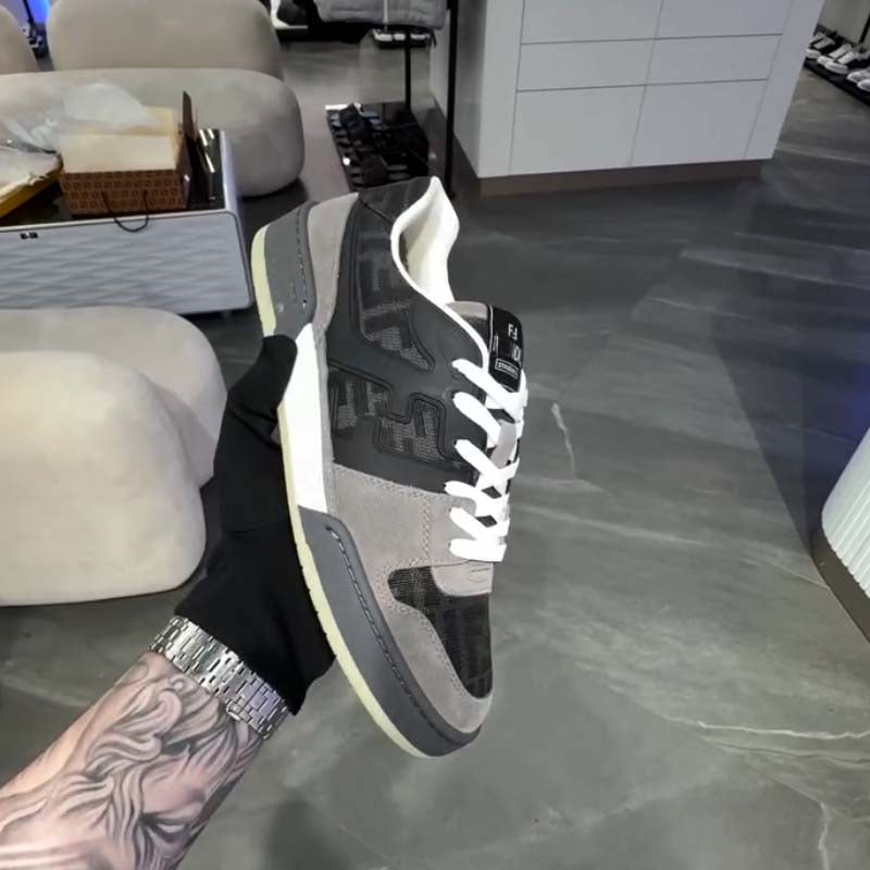 Gray Platform Casual Shoes