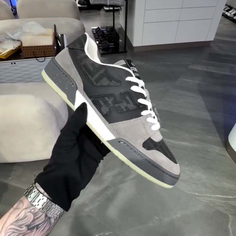 Gray Platform Casual Shoes