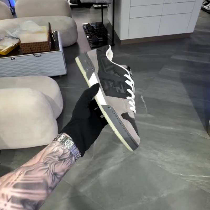 Gray Platform Casual Shoes