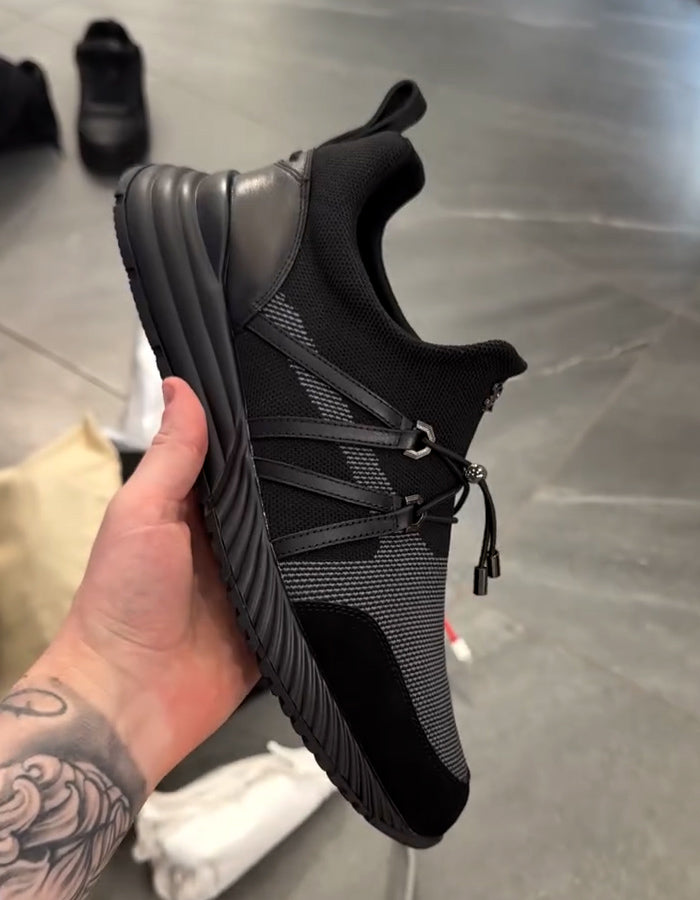 Black Stretch Sneakers