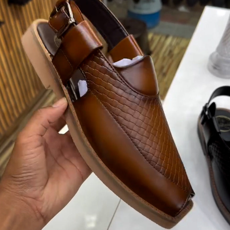 Leather Buckle Sandals