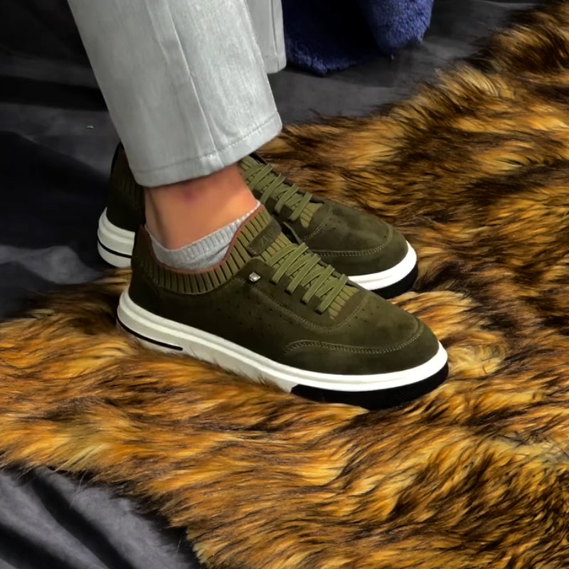 Stretch Lace-Up Shoes