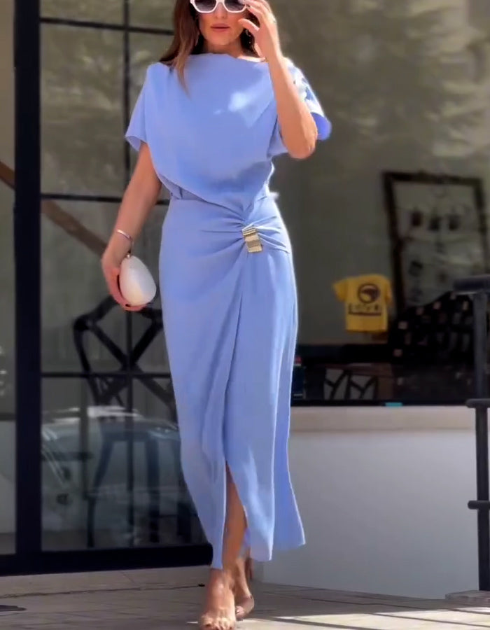 Blue Knot Slim Dress