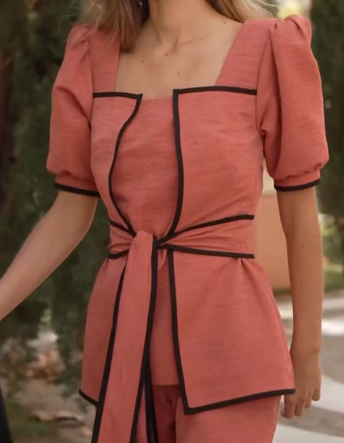 Chic Belt Comfy Suits