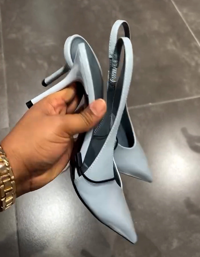 Blue High-Heels Shoes