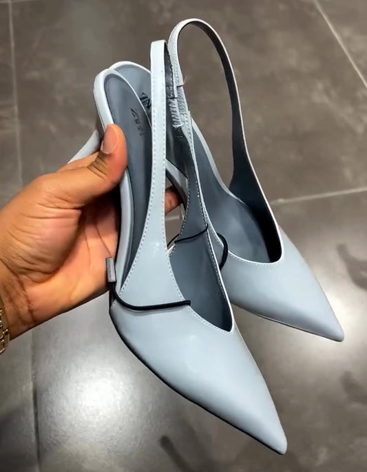 Blue High-Heels Shoes