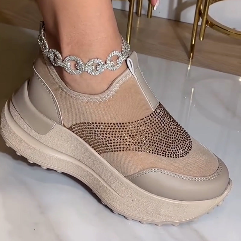 Khaki Chunky Sneakers