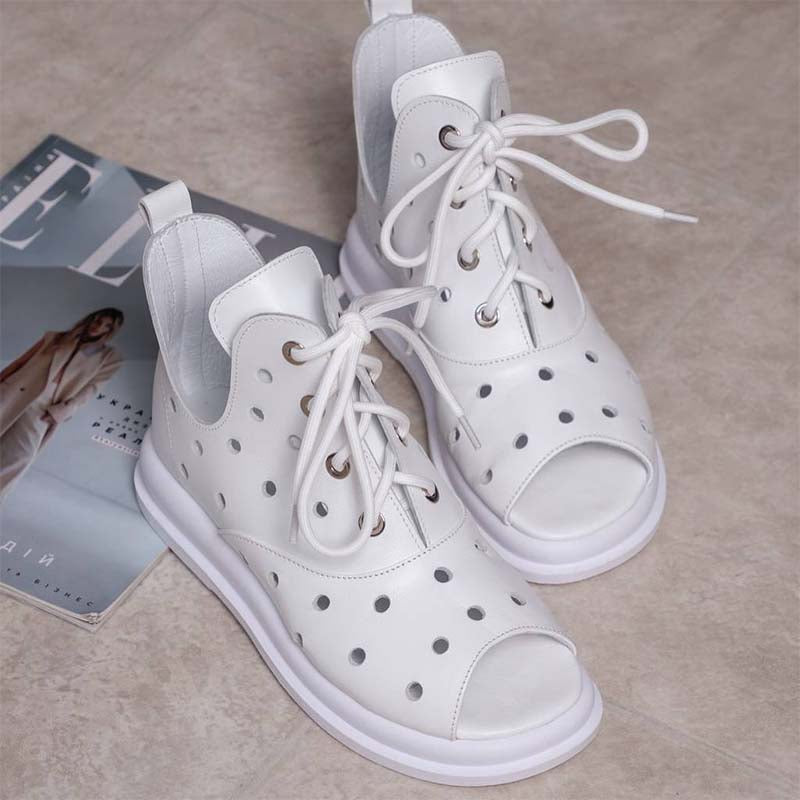 Hole Leather Casual Shoes