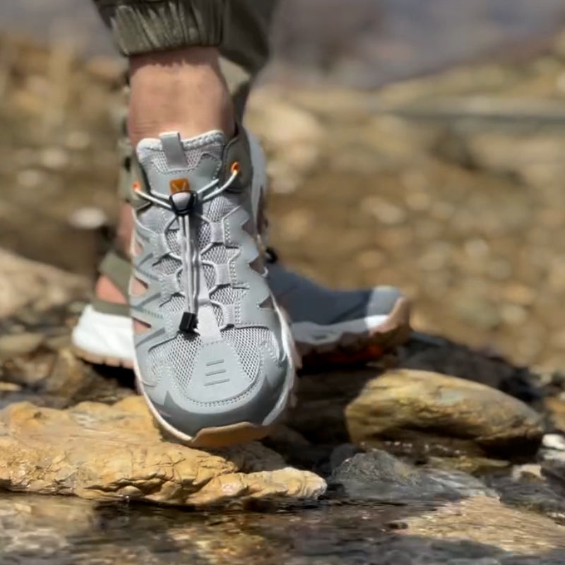 Gray Hollow Sneakers