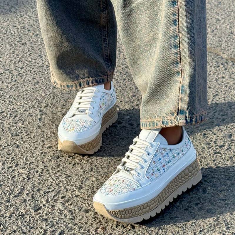White Chunky Sneakers