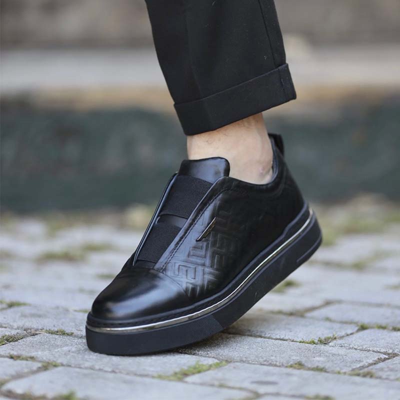 Black Slip-On Shoes