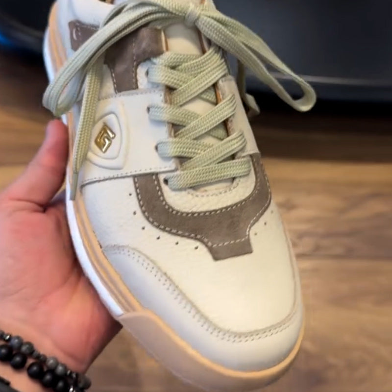 Beige Versatile Walking Sneakers