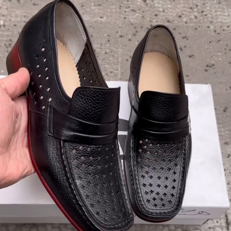 Solid-Color Hollow Soft Shoes