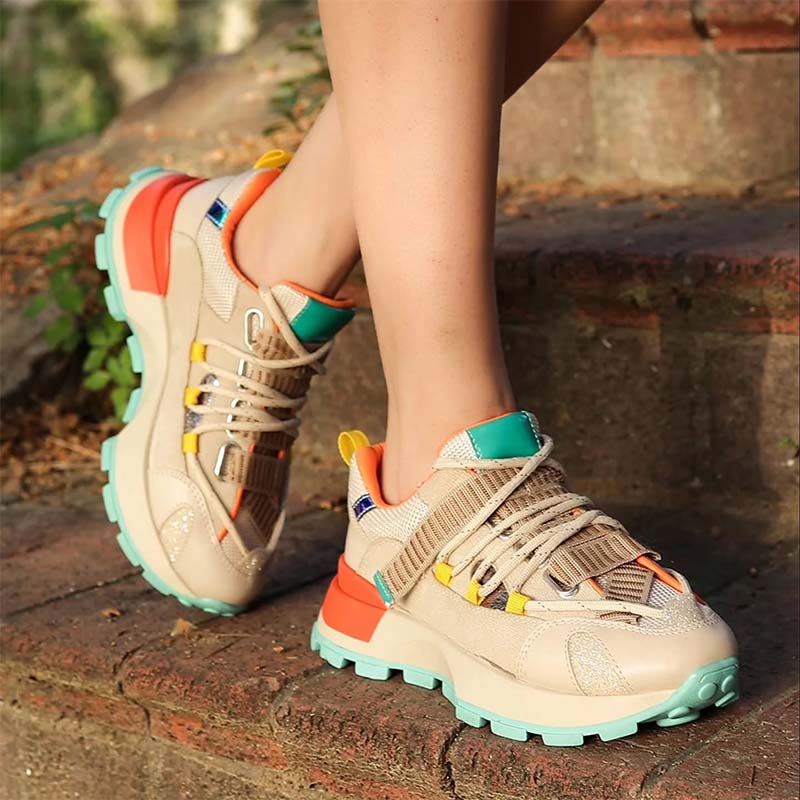 Chic Lace-Up Sneakers