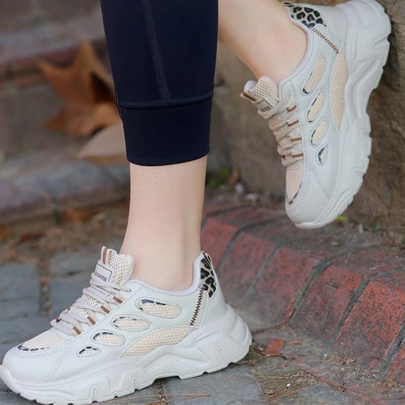 Breathable Solid-Color Sneakers