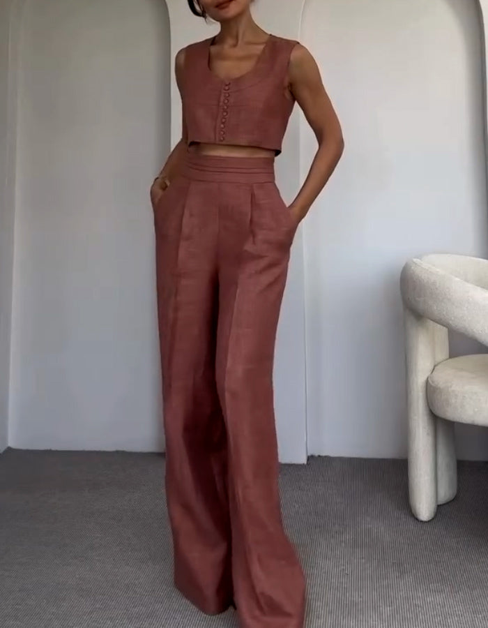 Delicate Sleeveless Suits