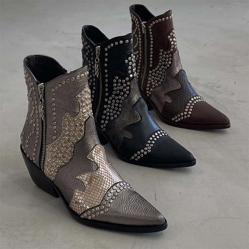 Chic Leather Casual Boots