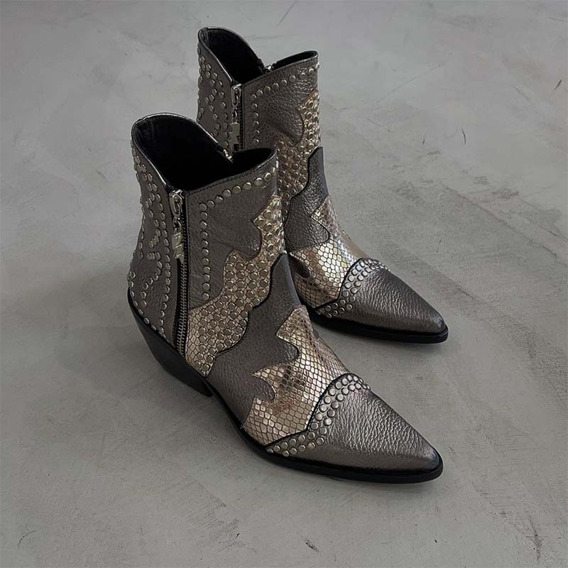 Chic Leather Casual Boots