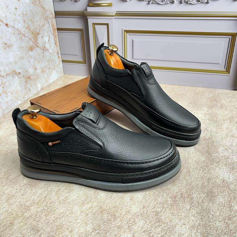 Leather Slip-On Casual Shoes