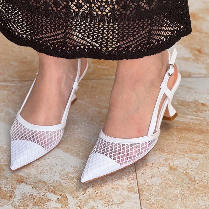 Mesh Stiletto Shoes