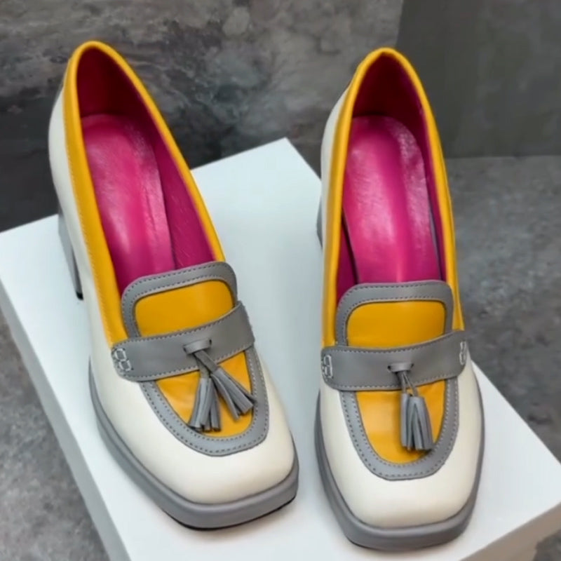 Casual Thick-Heel Shoes