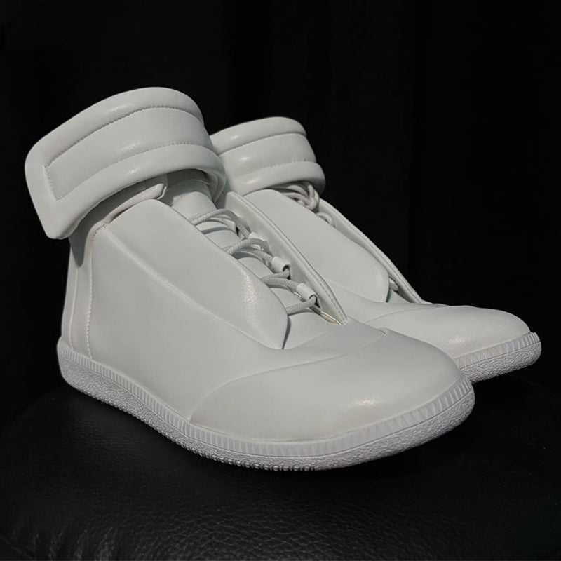 White Velcro Soft Boots